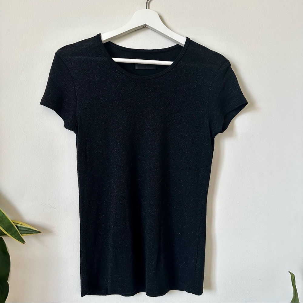 RtA Black Sparkle T-shirt Size XS